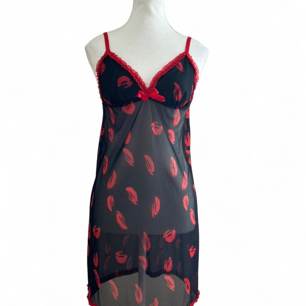Elegant Black and Red Lingerie